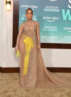 Jennifer Lopez at the Shotgun Wedding premiere in Hollywood - January 2023