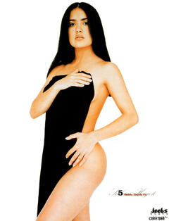 Salma Hayek naked but covered