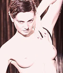 Mia Kirshner topless in The L Word