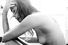 Bambi Northwood-Blyth naked black-&-white image