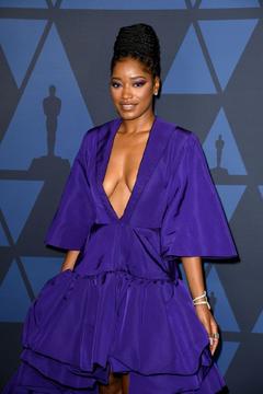 Black Keke Palmer cleavage at Academy Of Motion Picture Arts and Sciences 11th Annual Governors Awards