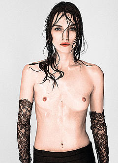 Keira Knightley posing topless