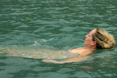 Tamina Kallert nude in a water at Wunderschon