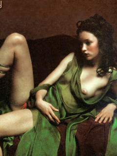 Audrey Marnay lehs and nude tit