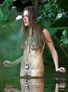 Sienna Miller fully nude in a water