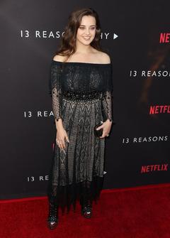 Katherine Langford at 13 Reasons Why premiere in Los Angeles