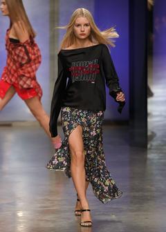 Lottie Moss legs runway image
