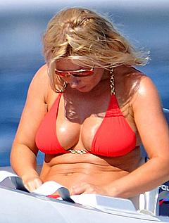 Geri Halliwell in red bikini