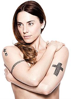 Melanie Chisholm aka Mel C topless but covered