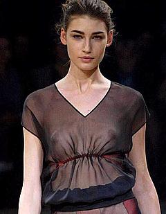 Eugenia Volodina see through runway photo