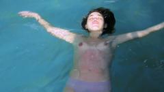 Catalina Aguayo topless in a water in Victoria
