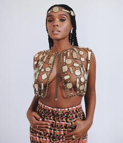 Janelle Monae braless for Rolling Stone - June 2023