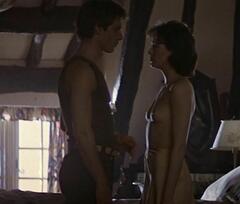 Lesley-Anne Down topless at Hanover Street