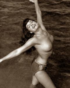 Bettie Page nude boobs
