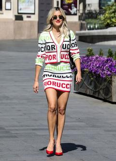 Ashley Roberts leaving the Global studios London