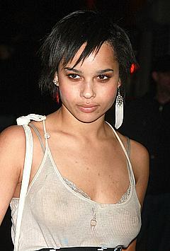 Zoe Kravitz see through