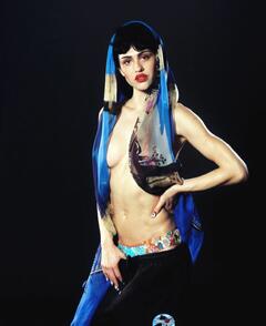 Amelia Gray Hamlin topless but covered for The Face Magazine - Winter 2025