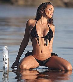 Jaclyn Swedberg in black bikini