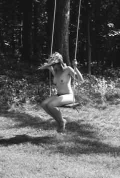 Jemima Kirke naked in a forest