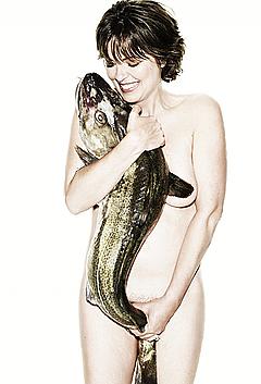 Italian actress Greta Scacchi naked but covered