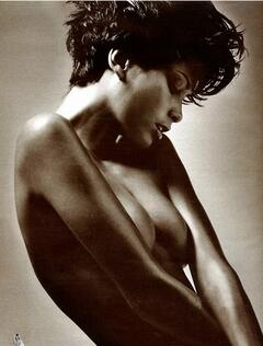 Fernanda Lessa naked but covered