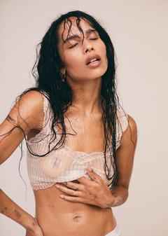 Zoe Kravitz in see through top