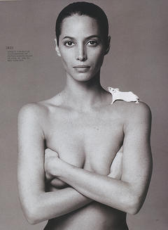 Christy Turlington braless