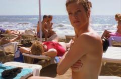 German actress Marie Baumer topless at Poppitz