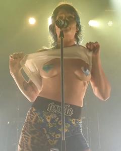 Tove Lo shows her nude tits with pasties