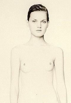 Guinevere van Seenus topless black-&-white scan