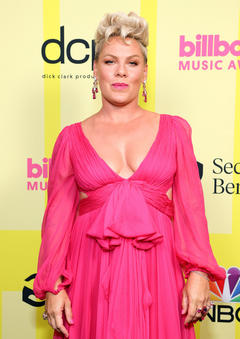 Pink cleavage at 2021 Billboard Music Awards in LA