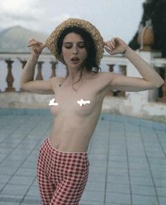 Alice Pagani topless for Capri photoshoot - June 2023