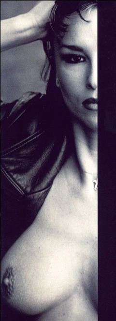 Alessandra Alberti nude boob black-&-white image