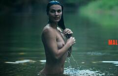 Katie Gibbons nude in the water at Bampire