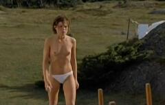 Gitte Witt topless at Brakkvann