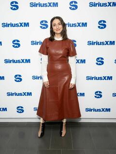 Sara Bareilles in leather dress at SiriusXM Studios in New York City - November 2023