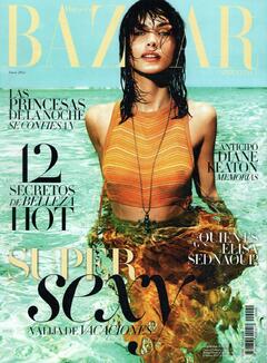 Elisa Sednaoui in see throug top for Harpers Bazaar, Argentina - January 2012