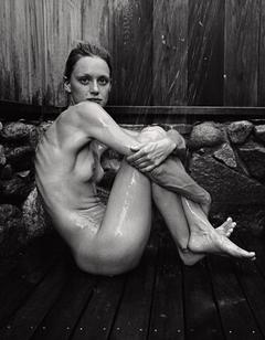 Kerry Bishe fully nude and wet