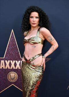 Halsey attends the World Premiere of MAXXXINE at TCL Chinese Theatre in Hollywood