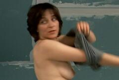 Martina Gedeck topless at Summer of '04