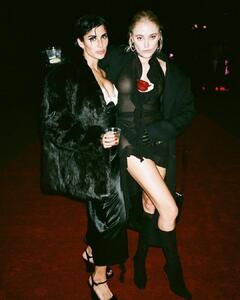 Maika Monroe see through to tits at Born x Raised Sadie Hawkins Winter Formal Event in LA