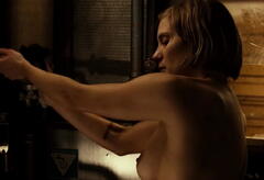 Katee Sackhoff topless at Riddick