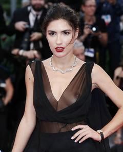 Patricia Manfield see through at the 74th Venice Film Festival