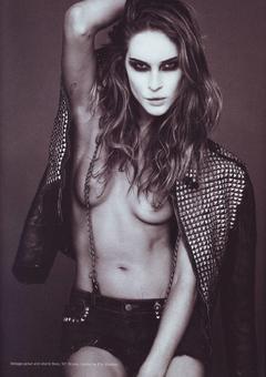 Erin Wasson nude tits black-&-white