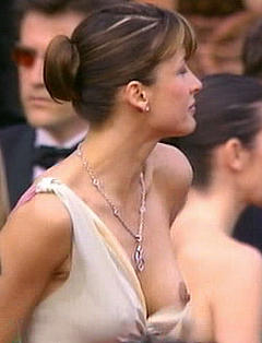 Sophie Marceau boob slip in Cannes