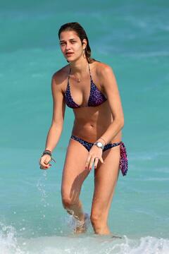 Ana Beatriz Barros sexy in bikini on the beach in Miami