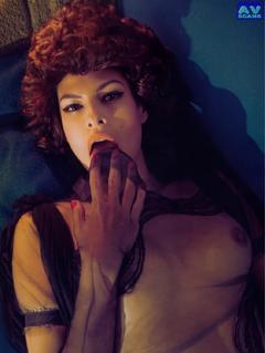 Eva Mendes topless for Vofue Magazine