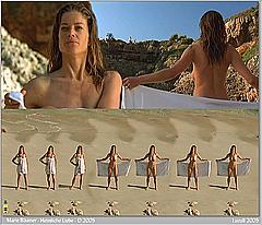 German actress Marie Baeumer fully nude in Heimliche Liebe