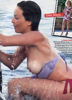 Italian actress Violante Placido oops paparazzi photo