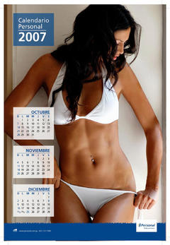 Leryn Franco in white bikini for her calendar